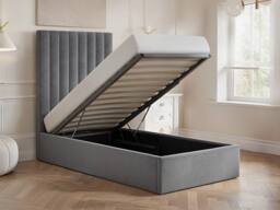 Flair Everley Single Ottoman Bed in Grey - thumbnail 2