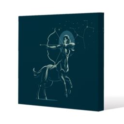 Benjamin Tate Design Zodiac sagittarius (canvas) / 101 x 101 x 4cm in Natural - Size: 101 x 101 x 4 cm - thumbnail 1