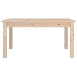 Berkfield Home Coffee Table 80x50x40 cm Solid Wood Pine in Brown - Size: 80 x 50 x 40 cm - thumbnail 3