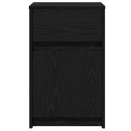 Berkfield Home Bedside Cabinet Black oak 38 x 34 x 61 cm Particle board - thumbnail 6
