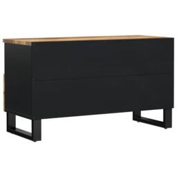 Berkfield Home TV Cabinet 80x33x46 cm Solid Wood Mango&Engineered Wood in Brown - Size: 80 x 33 x 46 cm - thumbnail 5