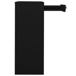 Berkfield Home Office Cabinet Black 90x40x102 cm Steel - Size: 90 x 40 x 102 cm - thumbnail 4