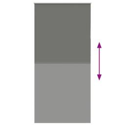 Berkfield Home Roller Blind Blackout Grey 105x210 cm Fabric Width 100.7 cm Polyester - thumbnail 5