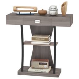 CASART Modern Console Table Behind Couch Table w/ Drawer Foyer Entryway Table in Grey - thumbnail 2