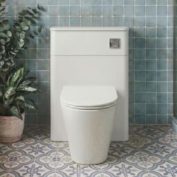 Balterley Contemporary Bathroom Floor Standing WC Unit, Gloss White, 502mm in White - thumbnail 8