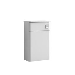 Balterley Contemporary Bathroom Floor Standing WC Unit, Gloss White, 502mm in White