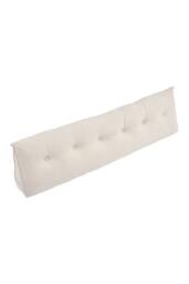 Living and Home Wedge Headboard Pillow with Removable Cover and 2 Bolster Pillows in Beige - thumbnail 6