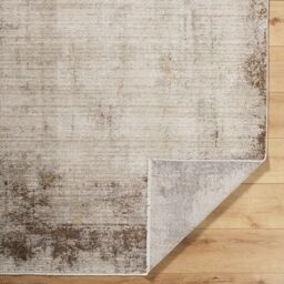 Livabliss Galey Alix Myrtle Avenue IV-Abstract Brown Cream Green Blue Modern Marble Fringe Living Rug - Size: 160 cm x 230 cm - thumbnail 4