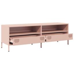 Berkfield Home TV Cabinet Pink 135x39x43.5 cm Cold-rolled Steel - thumbnail 5
