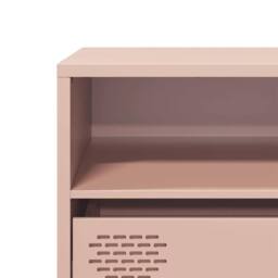 Berkfield Home TV Cabinet Pink 135x39x43.5 cm Cold-rolled Steel - thumbnail 9