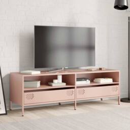 Berkfield Home TV Cabinet Pink 135x39x43.5 cm Cold-rolled Steel