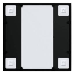Berkfield Home Wall Mirror Black 40x40 cm Metal - thumbnail 4