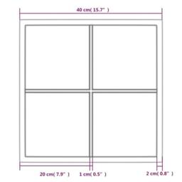 Berkfield Home Wall Mirror Black 40x40 cm Metal - thumbnail 6