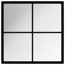 Berkfield Home Wall Mirror Black 40x40 cm Metal