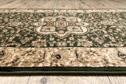 RugsX Heat-Set Royal Runner in Green - Size: 90 cm x 390 cm - thumbnail 5