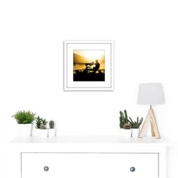 Artery8 Ethell British Military Marines Bravo Jackal Afghanistan Photo 8X8 Inch Square Wooden Framed Wall Art Print Picture with Mount in White - thumbnail 2