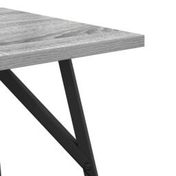 Berkfield Home Set of 2 Side Tables in Grey Sonoma with Engineered Wood & Metal - thumbnail 7
