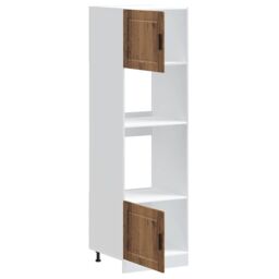 Berkfield Home Oven Cabinets 2 pcs Porto Old Wood Engineered Wood in Brown - thumbnail 5