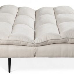 OAT Home Sennen Cushion Padded Fabric 3 Seater Large Single Clic-Clac Sofa Bed in Natural - thumbnail 8