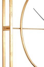 Orsina Unique Cross Hair Design Metal Wall Clock, Easy To Read Minimal Hands Big Clock On Wall, Kitchen Clock in Gold - thumbnail 5