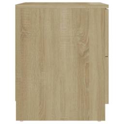 Berkfield Home Bedside Cabinets 2 pcs Sonoma Oak 40x40x50 cm Engineered Wood in Brown - Size: 40 x 40 x 50 cm - thumbnail 5