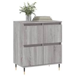 Berkfield Home Sideboard Grey Sonoma 60x35x70 cm Engineered Wood - Size: 60 x 35 x 70 cm - thumbnail 3