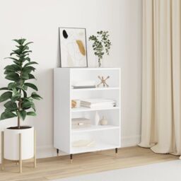 Berkfield Home Highboard White 57x35x90 cm Engineered Wood - Size: 57 x 35 x 90 cm - thumbnail 1