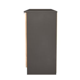 Ready Assembled 2 U Norway 4 Door 1 Drawer Wide Unit (Ready Assembled) in Dark Grey - thumbnail 3