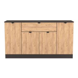 Ready Assembled 2 U Norway 4 Door 1 Drawer Wide Unit (Ready Assembled) in Dark Grey - thumbnail 2