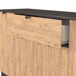 Ready Assembled 2 U Norway 4 Door 1 Drawer Wide Unit (Ready Assembled) in Dark Grey - thumbnail 6