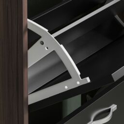 Home Discount Vida Designs 3 Drawer Shoe Cabinet Storage in Black - thumbnail 6