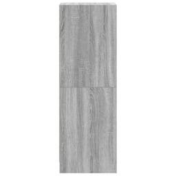 Berkfield Home Highboard with Glass Doors Grey Sonoma 35x37x109 cm - Size: 35 x 37 x 109 cm - thumbnail 7
