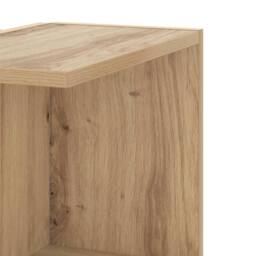Berkfield Home Wall Corner Shelf Artisian Oak 36.5x36.5x140 cm Engineered Wood in Brown - thumbnail 7
