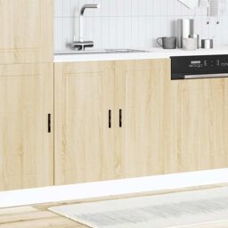 "Berkfield Home Sink Base Cabinet¬†""Porto"" Sonoma Oak 80x46x81.5 cm¬†Engineered Wood in Brown - Size: 80x46x81.5 cm" - thumbnail 3