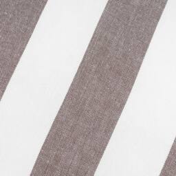 Yard Hayle 100% Cotton Striped Outdoor Cushion in Chocolate - Size: 50 cm x 50 cm - thumbnail 5
