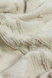 Furn Boho Geometric Cotton Tufted Throw in Green - thumbnail 2
