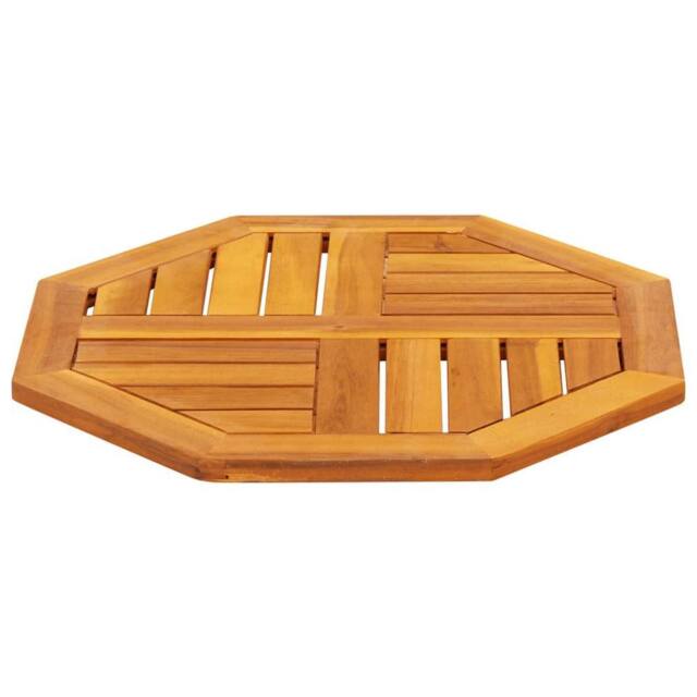 Berkfield Home Table Top 50x50x2 cm Octagonal Solid Wood Acacia in Brown - Size: 50 x 50 x 2 cm - image 1