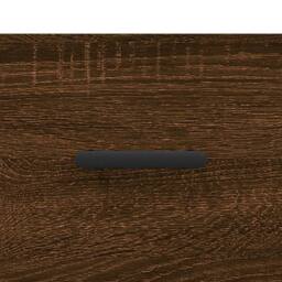 Berkfield Home Coffee Table Brown Oak 50x50x40 cm Engineered Wood - Size: 50 x 50 x 40 cm - thumbnail 9