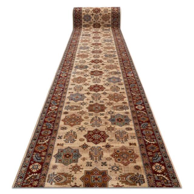 RugsX Keshan Wool Runner in Beige - Size: 90 cm x 100 cm - image 1
