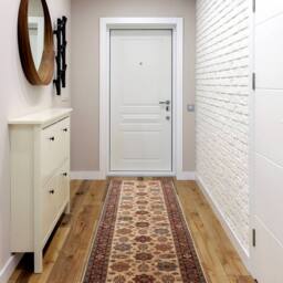 RugsX Keshan Wool Runner in Beige - Size: 90 cm x 100 cm - thumbnail 3