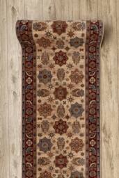RugsX Keshan Wool Runner in Beige - Size: 90 cm x 100 cm - thumbnail 4