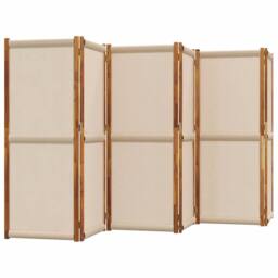 Berkfield Home 6-Panel Room Divider Taupe 420x180 cm - thumbnail 3