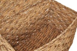 Orsina Lidi Set Of Six Brown Washed Storage Baskets in Natural - thumbnail 6