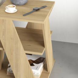 Decortie Cyclo' Modern Coffee Table 45cm in Natural - Size: 1 Pack - thumbnail 4