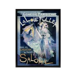 "Artery8 Salome Ballet Vintage Advert Framed Canvas Wall Art Print Georges Feure in Blue - Size: W12"" x H16""" - thumbnail 1