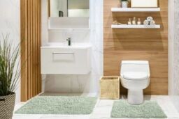 New Edge Blinds Tumble Twist Collection Pure Cotton 2pc Bath set in Green - Size: 50 cm x 80 cm