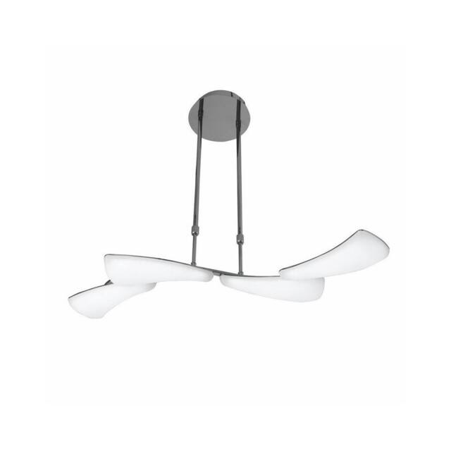 Netlighting Mistral Telescopic 24W LED Line 3000K 2160lm Chrome Frosted Acrylic in Grey - image 1