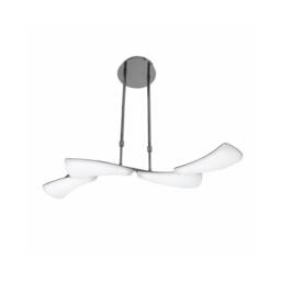 Netlighting Mistral Telescopic 24W LED Line 3000K 2160lm Chrome Frosted Acrylic in Grey
