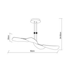 Netlighting Mistral Telescopic 24W LED Line 3000K 2160lm Chrome Frosted Acrylic in Grey - thumbnail 2