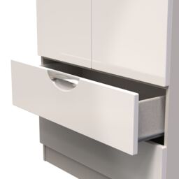 Ready Assembled 2 U Holborn 2 Door 2 Drawer Wardrobe (Ready Assembled) in Taupe - thumbnail 6